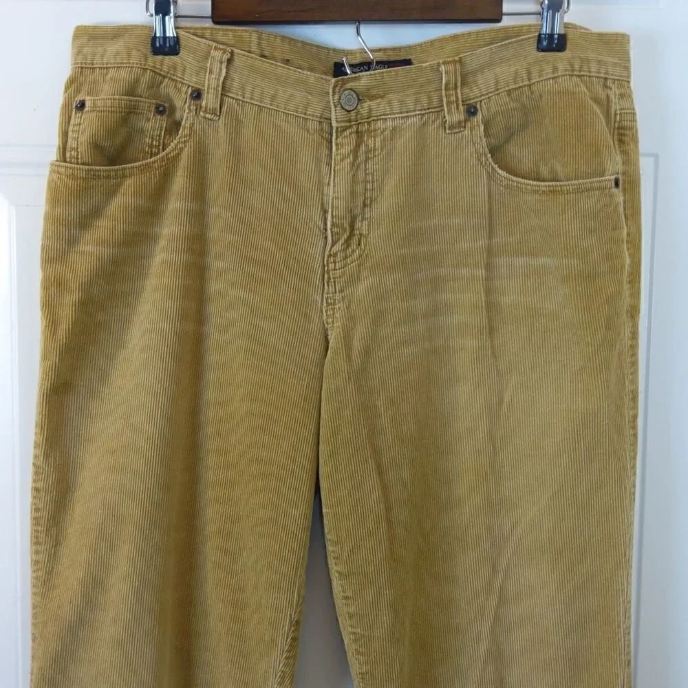 American Eagle corduroy five-pocket petite Flare jeans
